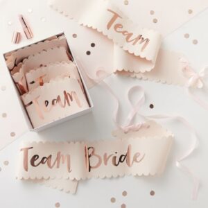Team Bride Rose Gold Sashes (6)
